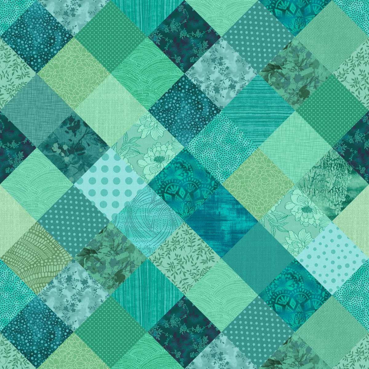 Meow Mix by Timna Tarr ~ Teal ~ (1/4 meter)
