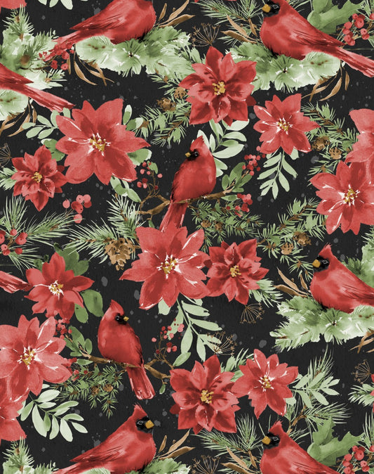 Cardinal Celebrations by Katrina Pete for Wilmington Prints ~ Red