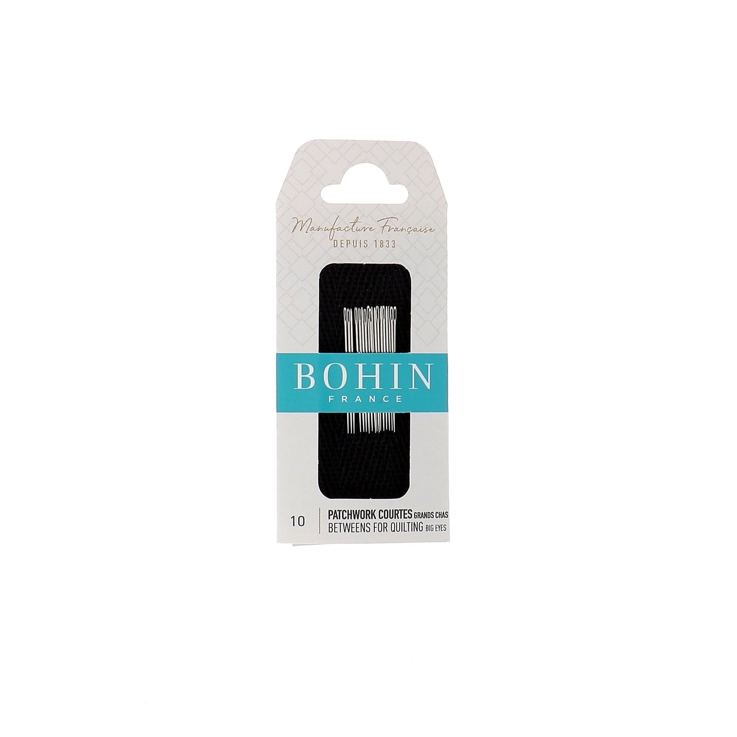 Between Needles No. 10 "Big Eye" by Bohin ~ 20 Pack