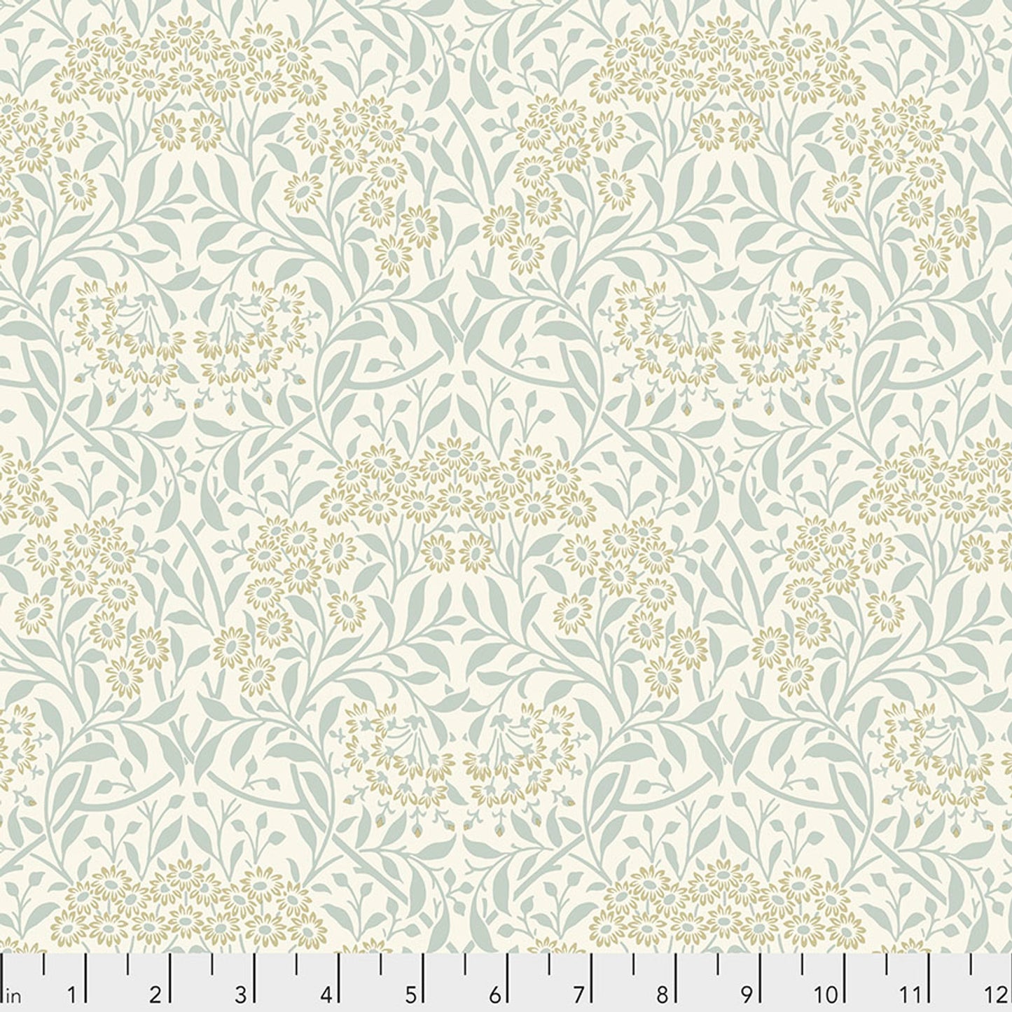 Michaelmas Daisy by Morris & Co. for FreeSpirit ~Ivory