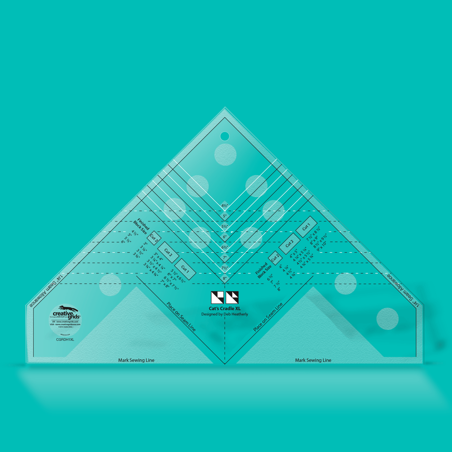 Creative Grids Quilt Template Cats Cradle XL