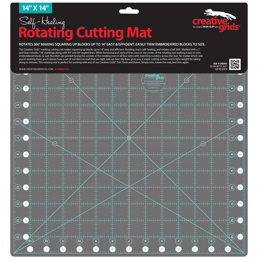 Creative Grids Self-Healing Rotating Cutting Mat 14in x 14in