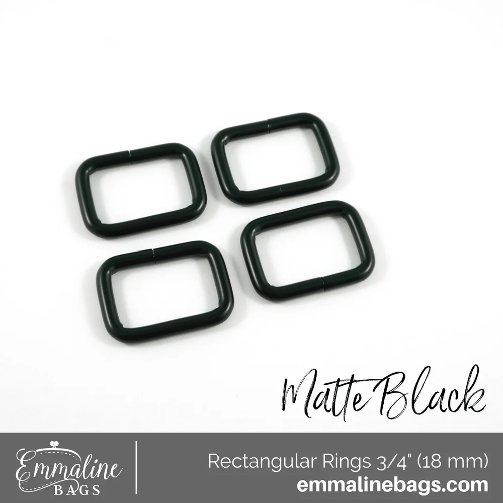 Rectangular Rings by Emmaline Bags (4 pack)
