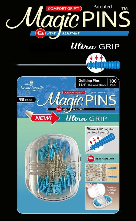 Ultra Grip Magic Pins Quilting Pins (0.5mm x 48mm) 100