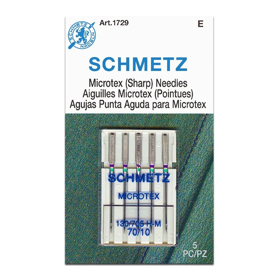 Microtex (Sharp) Machine Needle by Schmetz ~ 5 Pack