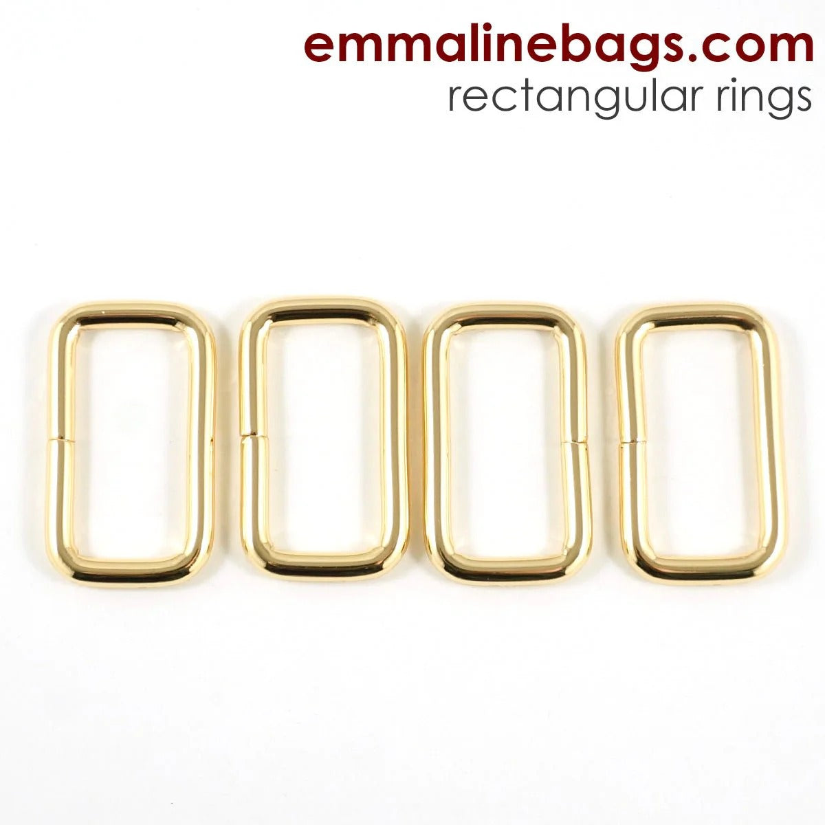 Rectangular Rings by Emmaline Bags (4 pack)