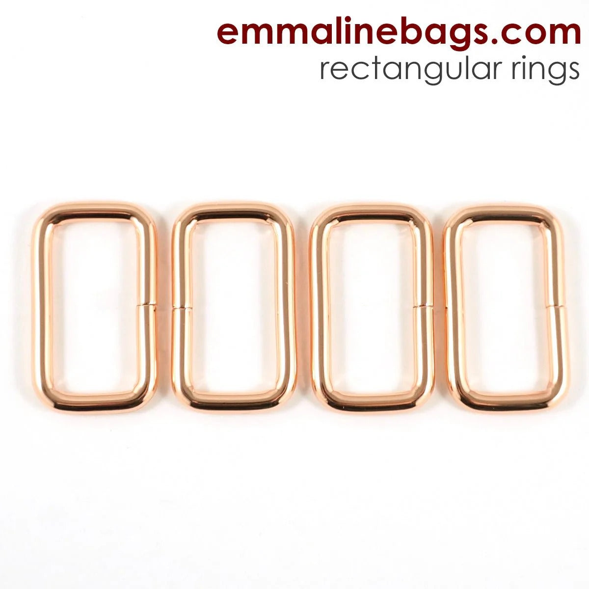 Rectangular Rings by Emmaline Bags (4 pack)
