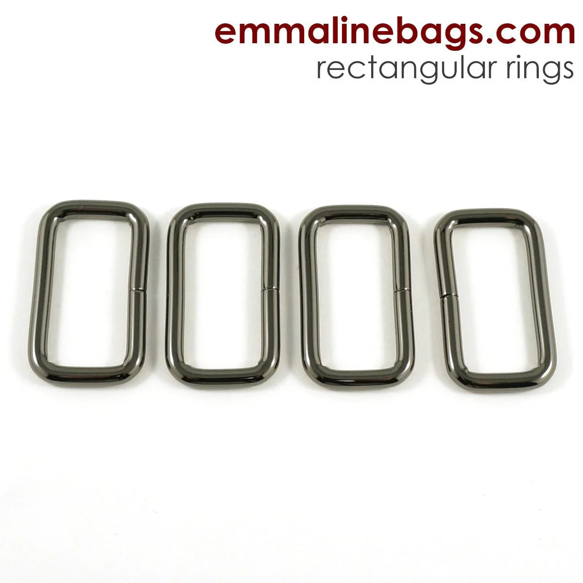 Rectangular Rings by Emmaline Bags (4 pack)