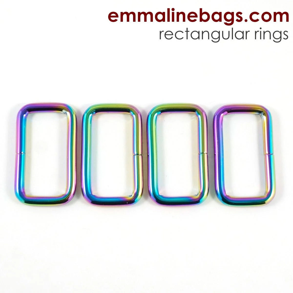 Rectangular Rings by Emmaline Bags (4 pack)