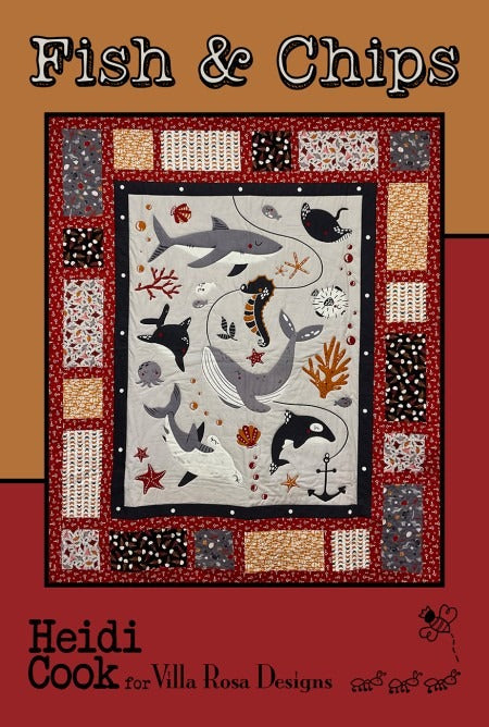 Fish and Chips by Villa Rosa Designs ~ Printed