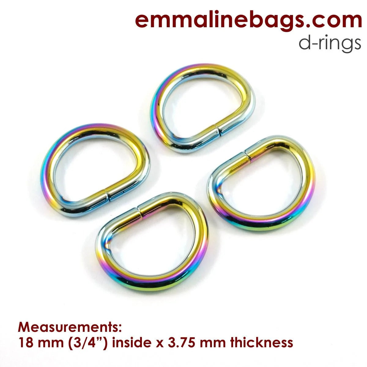 Assorted D-rings by Emmaline Bags
