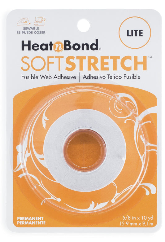 Lite Heat N Bond Soft Stretch ~ 5/8” x 10YD