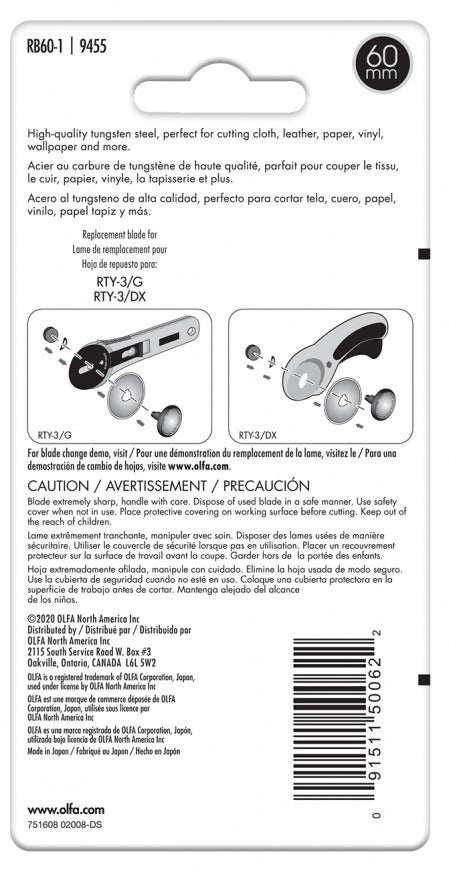 60mm X-Large Rotary Blades