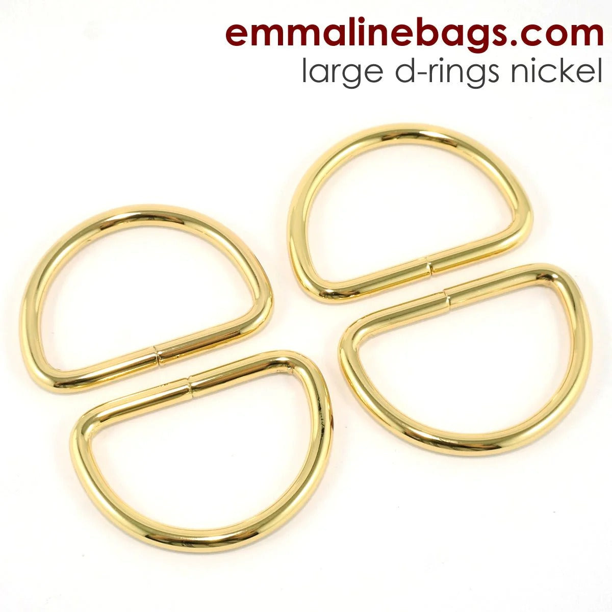 Assorted D-rings by Emmaline Bags
